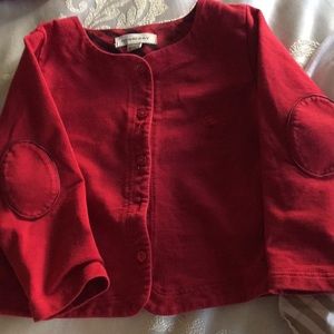 Burberry girls red jacket for 18m